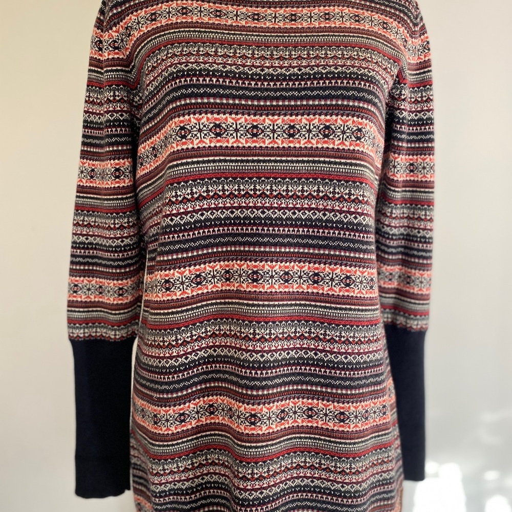 ROOTS Women’s Fair Isle Sweater | Size S | Soft Thin Knit
